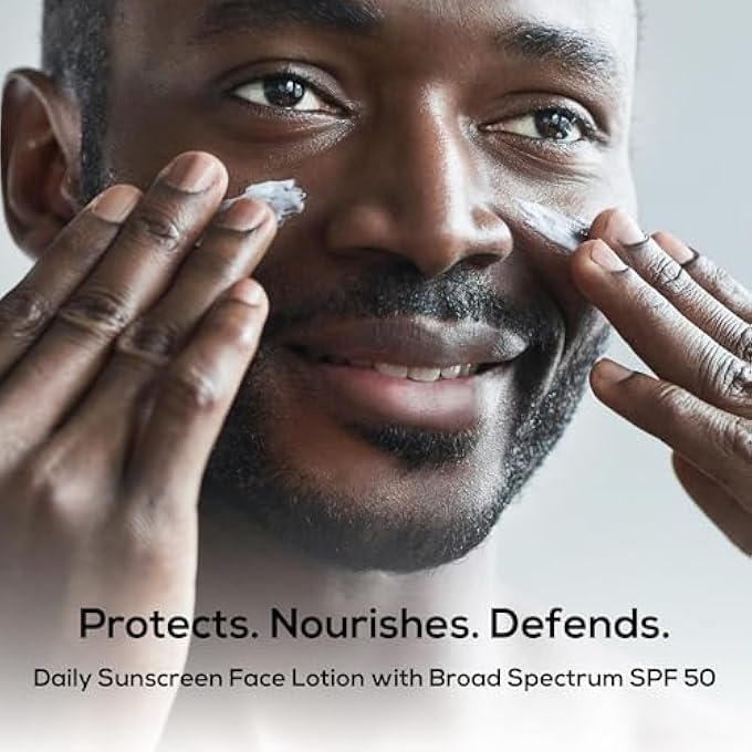 Marlowe NO. 128 MEN'S FACIAL LOTION WITH SUNSCREEN SPF 50, 3.4 OZ, OIL-FREE, LIGHTWEIGHT DAILY FACE MOISTURIZER FOR MEN, INCLUDES NATURAL EXTRACTS TO HYDRATE, NOURISH & SOOTHE - Image 2